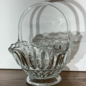 Source Unknown Clear Glass Basket